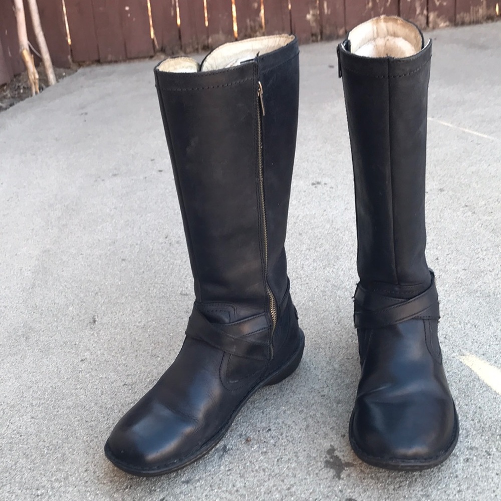 UGG genuine shearling knee high boots